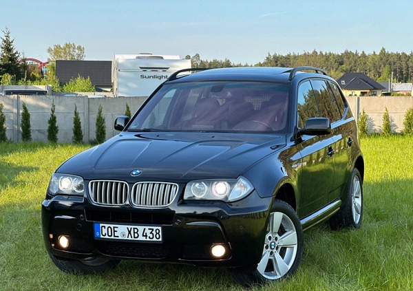 BMW X3 cena 41900 przebieg: 237000, rok produkcji 2007 z Węgorzewo małe 781